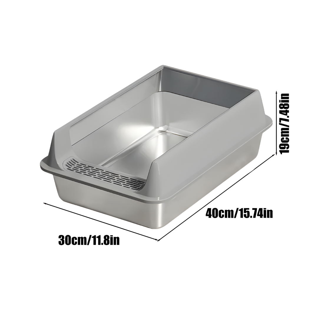 Arenera para Gatos con Base de Acero
