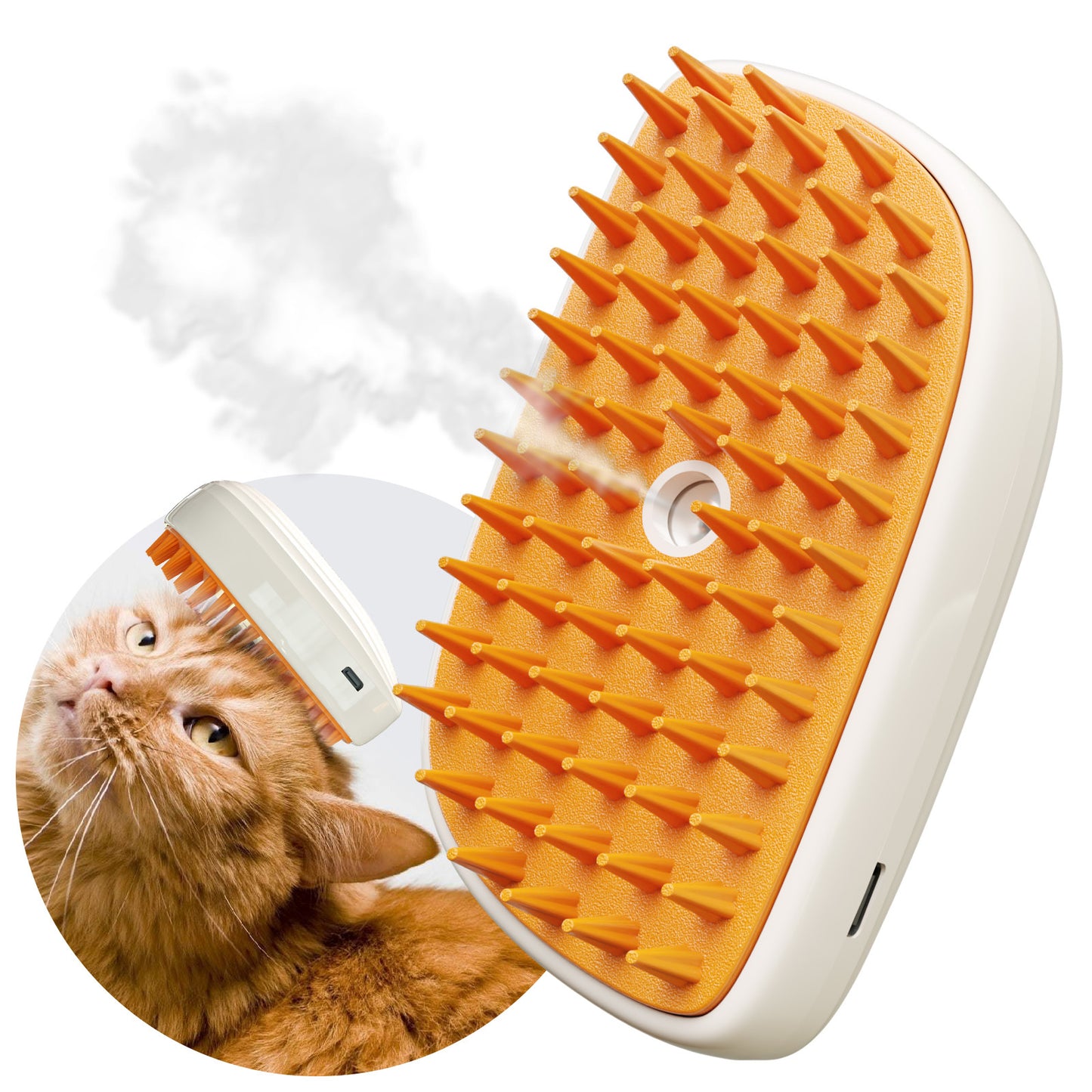 4-in-1 Steam Brush for Dogs and Cats