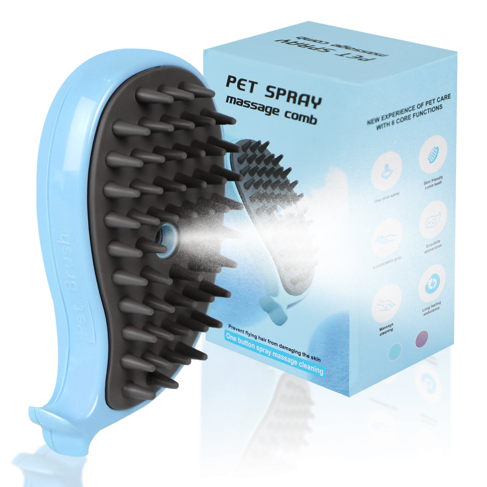 Steam Cat Brush for Shedding
