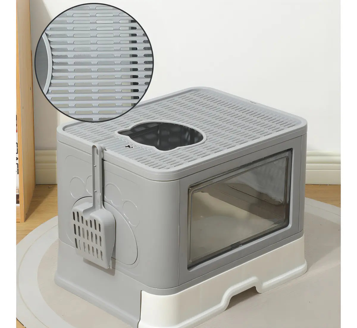 Arenero Para Gato Con Tapa Ventilación