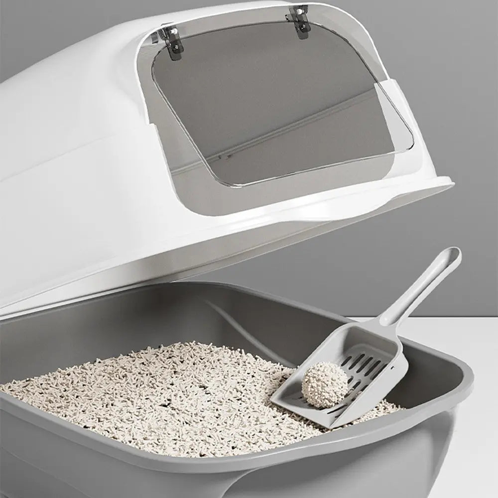 Caja de Arena Cerrada para Gatos