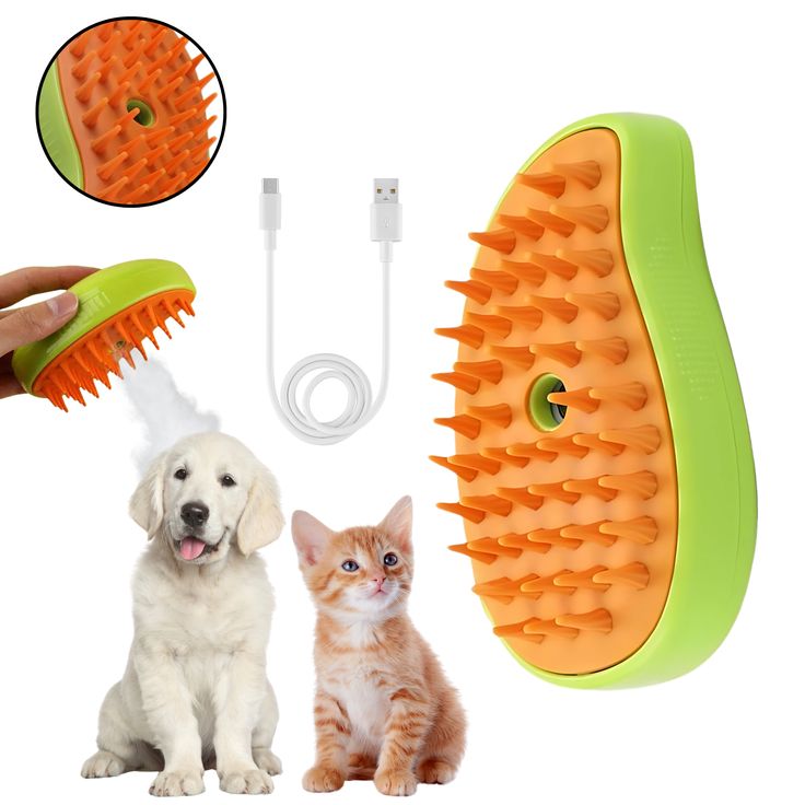 Combo fuente de mascotas + cepillo vapor