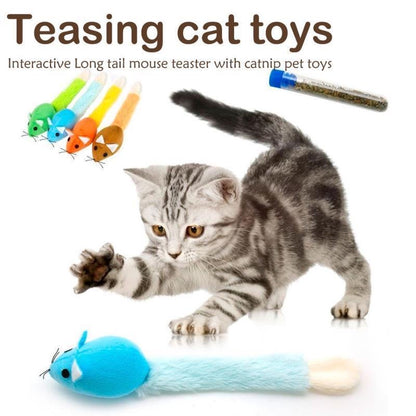 Long-tail mouse toy
